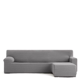 Eysa Funda de sof&aacute; chaise longue derecha b/c gris 250 - 360 cm