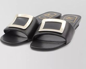 Roger Vivier leather slides