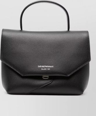 Emporio Armani pebbled leather shoulder bag
