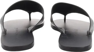 Maneb&igrave; Goat Leather Sandals - Black
