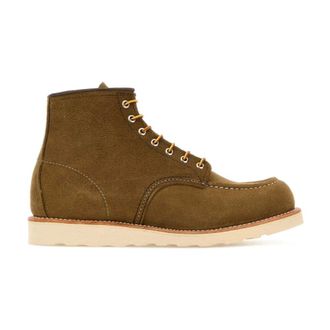 Red Wing Shoes Lace-up Boots, male, Brown, Size: 7 1/2 US Classic Moc Mohave