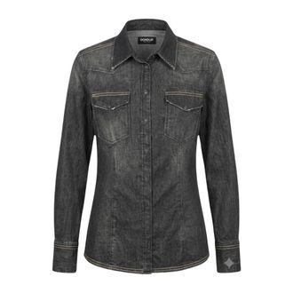 Dondup Camicia - Blouses & Shirts - Mujer - Negro - M