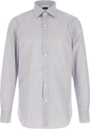 Finamore Napoli Shirt - Heren - Casual Overhemden - Veelkleurig - 5XL - Katoen - Overhemden