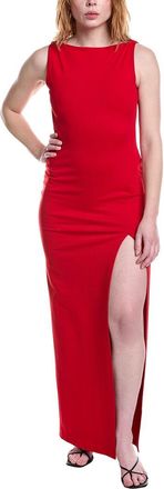 Susana Monaco Low-Back Tank Slit Maxi Dress