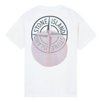Stone Island Tricromia Three Print T-shirt White 76152NS94-V0001