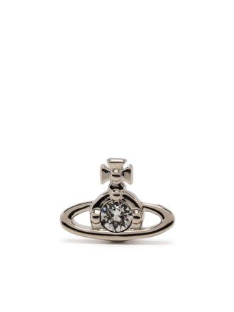 Vivienne Westwood Nano single stud earring - unisex - Brass - One Size - Silver