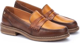 Pikolinos Womens Aldaya Leather Shoes In Topo
