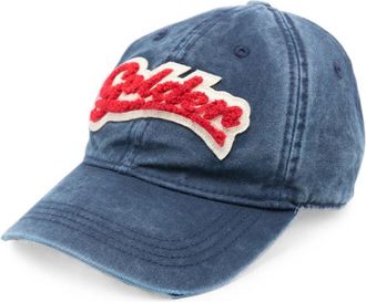 Golden Goose Embroidered Patch Star Accent Silk Nylon Hat