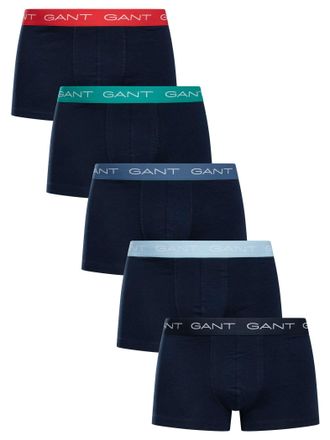 GANT 5-Pack Trunks, Blauw