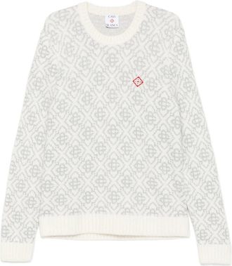 Casablanca Patterned Logo Sweater