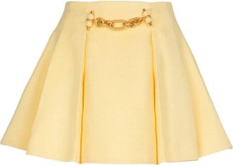 Balmain Minigonna con catena - Giallo
