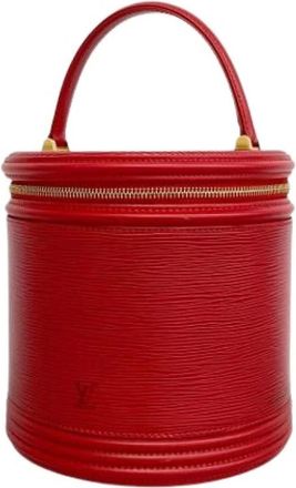 Louis Vuitton Pre-owned Bucket Bags, female, Red, Size: ONE SIZE Pre-owned Cannes Handbag