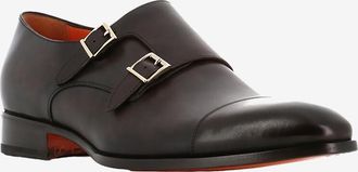 Santoni Monkstrap-Schuhe aus Glattleder