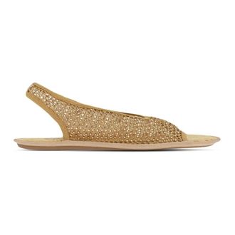 Ferragamo Schoenen, Dames, Geel, 37 1/2 EU, Nomadic Stories Slingback Sandalen