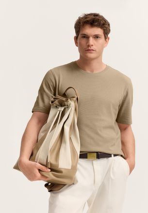 Bugatti Herren T-shirt met een elegante structuur