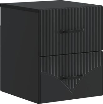 vidaXL Mesita De Noche De Pared Con Caj&oacute;n Negro 34,5 X 33 X 40 Cm Vidaxl