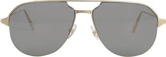 Cartier Santos de Cartier Gold Flash Pilot Mens Sunglasses CT0229S 003 60