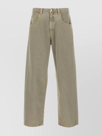 A Gold E denim baggy wide-leg jeans