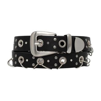 Gestuz Dames, Accessoires, Zwart, Maat: 90 CM Leer