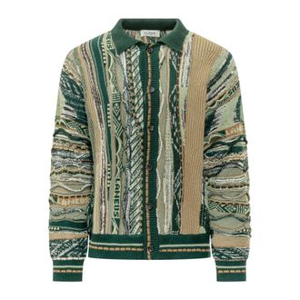Laneus Gebreid Shirt - Heren - Truien - Groen - Maat: S