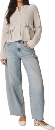 Splendid Stassi Satin Tie Cardigan In Pale Oak Heather