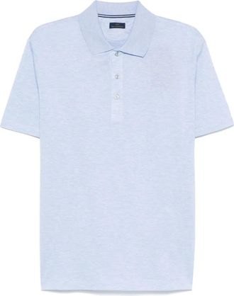 Paul & Shark Blue Three-Button Short-Sleeve Cotton Polo Shirt