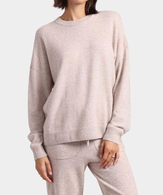 Minnie Rose Cashmere Oversized Crewneck Sweater In Foxtail