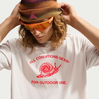 Nike Mens Nike ACG Dri-FIT T-Shirt in Brown | IM6179-104