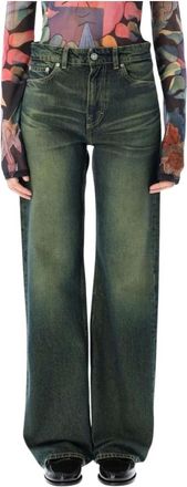 Our Legacy Wide Jeans, female, Green, Size: W29 Wide Leg Jeans