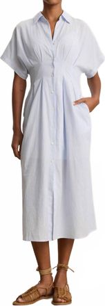 Velvet Riley Midi Dress In Blue