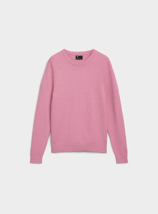Le 31 Mens Diamond-textured sweater