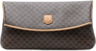 Celine Pre-owned Clutches, female, Brown, Size: ONE SIZE Pre-owned Printed Pouch
