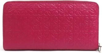 Loewe Pre-owned Wallets, female, Pink, Size: ONE SIZE Pre-owned Leather Wallet