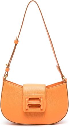 Hogan H-Bag leather shoulder bag - women - Leather - One Size - Orange