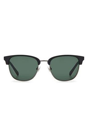 Fossil 51mm Half Rim Sunglasses in Matte Black at Nordstrom Rack