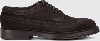 Doucal's Scarpe Derby in pelle scamosciata con motivo brogue a coda di rondine