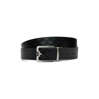 Armani Accessoires, Heren, Zwart, ONE Size, Leer, Reversible Riem