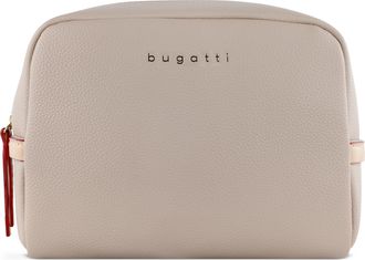 Bugatti Kulturbeutel BUGATTI Ella 21 cm, Damen, Gr. B/H/T: 16,5cm x 21cm x 9cm, beige, Taschen Kulturbeutel