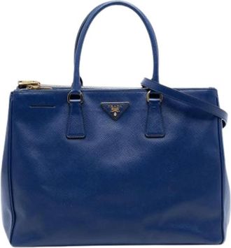 Prada Pre-owned Handbags, female, Blue, Size: ONE SIZE Pre-owned Tote Bag