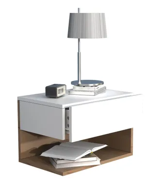 ebuy24 Muro De Madera Colgante De La Mesita De Noche Usal Xl 45cm 30x45x32 - Vcm