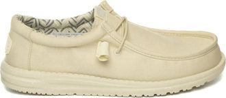 Hey Dude Wally Stretch - Heren - Veterschoenen - Beige - 41 EU - Schoenen