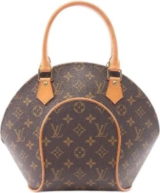 Louis Vuitton Pre-owned Ellipse PM Monogram Handtas - Dames - Vintage Handtas - Bruin - ONE Size - Leer - Vintage