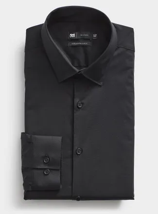 Le 31 Mens Stretch cotton shirt Slim fit