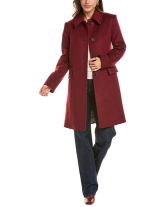 Fleurette Club Collar Wool Coat