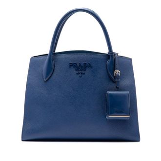 Prada Pre-owned Prada Medium Saffiano Cuir Monochrome Top Handle Tote Ladies 19K7YFUE3PPR7G5C