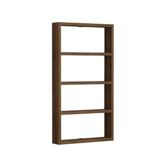 Calicosy Estanter&iacute;a de pared con 4 baldas h80 cm - Efecto Nogal