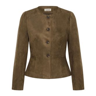 Soaked In Luxury Giacca Balloon Sonjia - - Jackets - Donna - Verde - XS