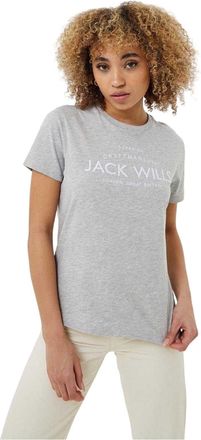 Jack Wills Dames/Dames Forstal boyfriend T-shirt (Grijze Mergel)