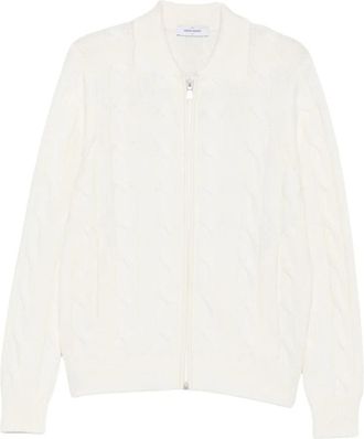 Gran Sasso Vest van Scheerwol - Heren - Truien - Wit - Maat: L Wol