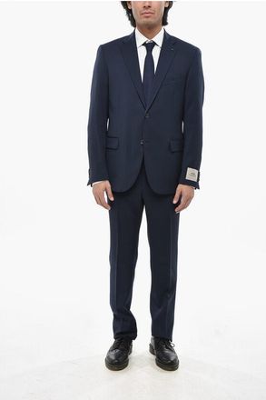 Corneliani CC COLLECTION Virgin Wool Suit with Notch Lapel size 50